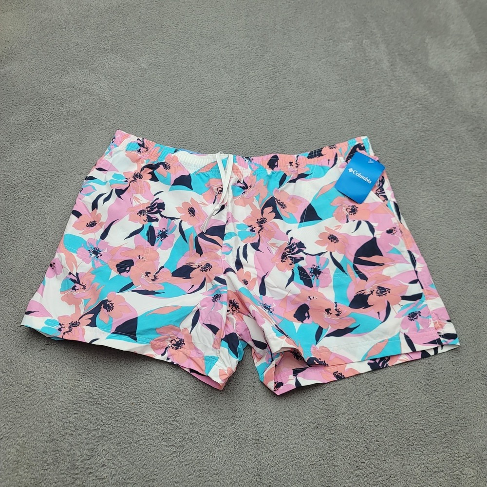 Columbia Sandy River II Shorts Womens 2XL Pink Floral Quick Dry AL1418-103
